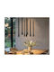 Luma Black LED Pendant Ceiling Light with Warm White Light 4x4cm