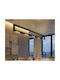 Luma Adjustable Black LED Ceiling Light with Warm White Light