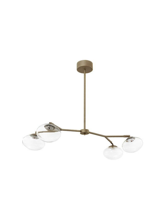 Luma Ceiling Light Gold 80x65cm