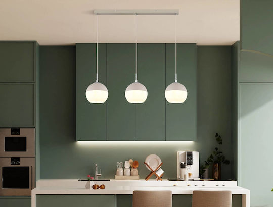Globo Lighting Κρεμαστό Φωτιστικό Μπεζ