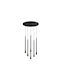 Luma Black LED Pendant Light with Warm White Light