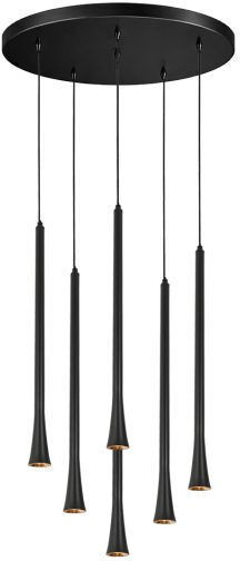 Luma Black LED Pendant Light with Warm White Light
