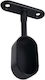 Closed Fixed Ceiling Support Finetto Oval Tube Black