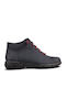 Leder Damen Stiefeletten Blau