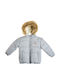 Kids Short Fur with Lining & Hood Grey