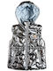 Waterproof Kids Casual Sleeveless Short Jacket with Lining & Hood Silver