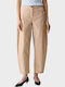 Women's Capri Chino Trousers Beige