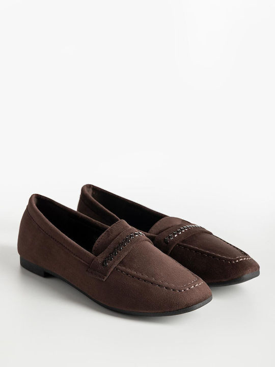 Bozikis Γυναικεία Loafers în Culoare Maro X27-3...