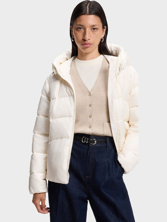 Boss Дамско яке за зима Off White