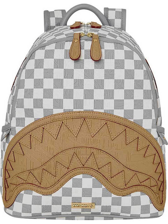 Sprayground Ученическа Раница За Гимназия Раница Embossed Cream Check Savage 25.4 x 12.7 x 29.2см