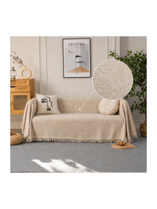 My Home Luxury Armchair Chenille Throw 180x180c...