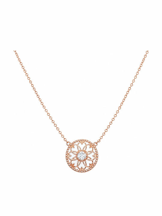 Senzio Belibasakis Halskette aus 9K Gold mit Zirkon