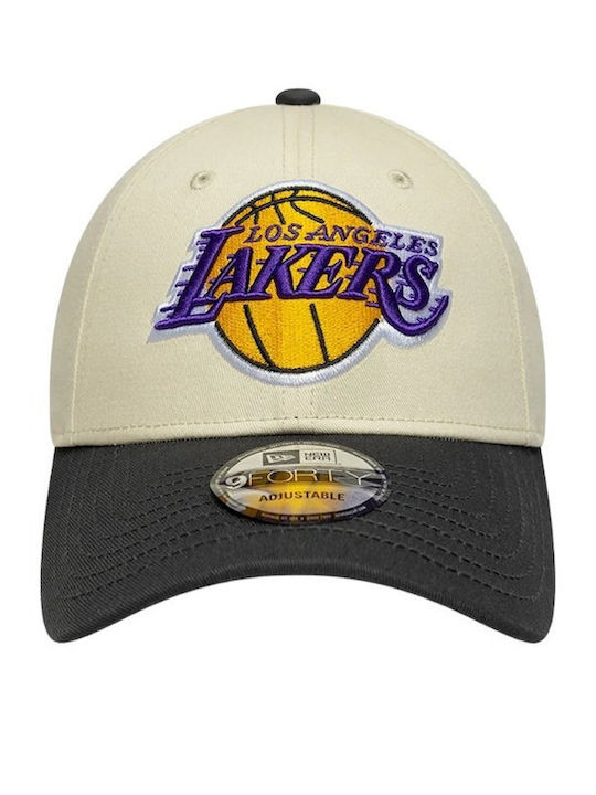 New Era Kappen Nba Colourblock 9forty Loslak Beiget-60915904-Beige