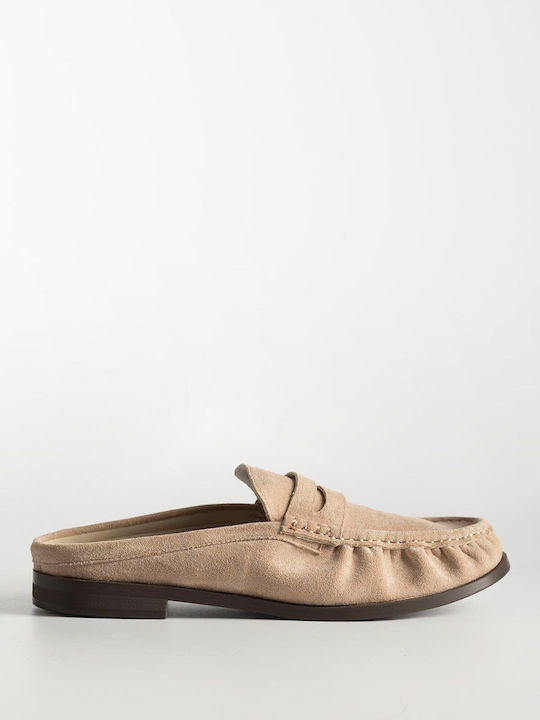 Bozikis Pantofi Mules Dama Flat Din Catifea În ...