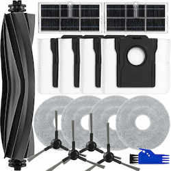 Set de accesorii cu 16 piese compatibil cu aspiratoarele robot Dreame X40 Ultra X40 Master X40 Pro L40 Ultra Mova P10 Pro Ultra P50 Ultra P50 Pro Ultra Perii principale laterale mopuri Set de accesorii cu 16 piese compatibil cu aspiratoarele robot Dreame X40 Ultra X40 Master X40 Pro L40 Ultra Mova P10 Pro Ultra P50 Ultra P50 Pro Ultra Perii principale laterale mopuri