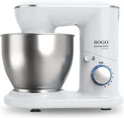 Sogo 1500W Mit Rostfreiem Schüssel 6lt Weiße Küchenmaschine BAT-SS-14580 Sogo 1500W Mit Rostfreiem Schüssel 6lt Weiße Küchenmaschine BAT-SS-14580