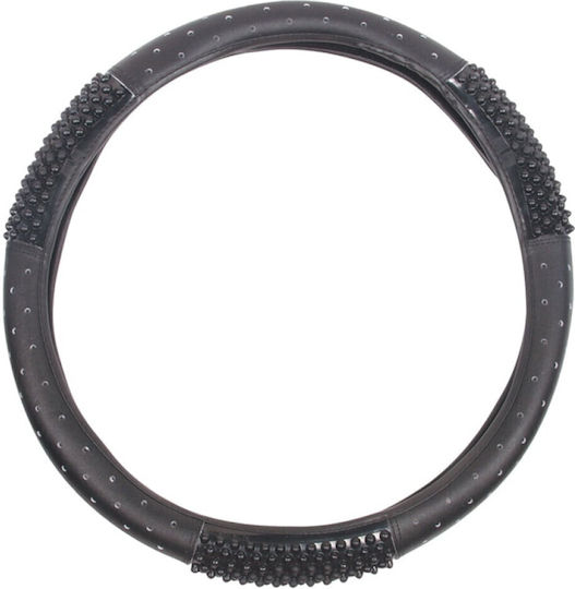 Auto Lenkradabdeckung Leder J-450b S M-hellgrau Medium