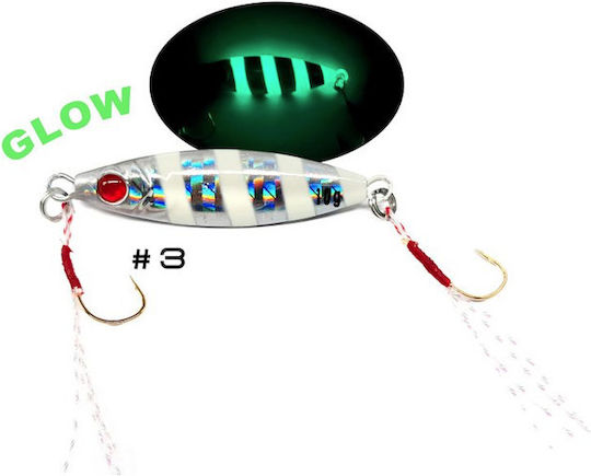 Pregio Micro Real Artificial Bait Slider Fluorescent 10g Zebra Glow