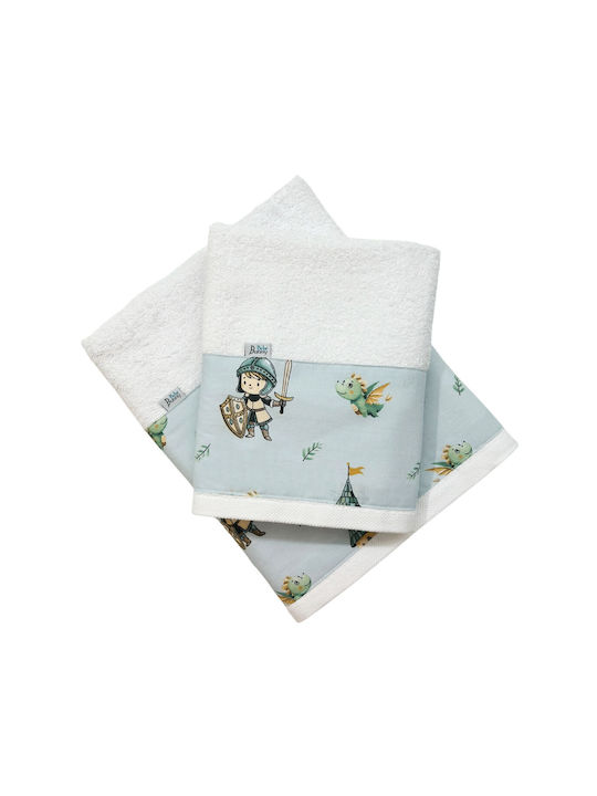 Bunny Bebe Set Of Baby Towels 2pcs White Weight...