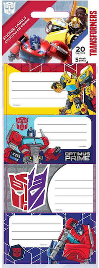 Must Team Transformers Ετικέτες Τετραδίων 20τμχ