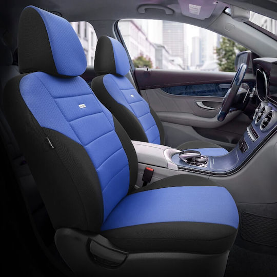 Car Seat Covers Otom One Design Universal Cotton Fabric Rachel Set Front Rear 10 Pieces Black Blue One-107