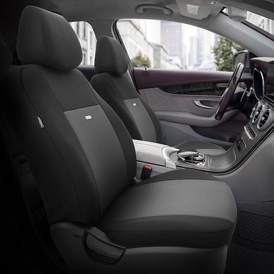 Car Seat Covers Otom Flex Design Universal Cotton Fabric Rachel Set Front Rear 10 Pieces Black Flx-101