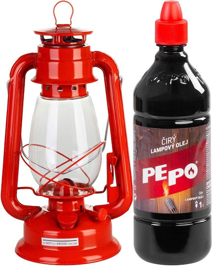 SGTT Lampă de Petrol pentru Camping (Ambalaj cu Butelie) Roșu