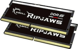 G.Skill Ripjaws 128GB DDR5 με 2 Modules 2x64GB G.Skill Ripjaws 128GB DDR5 με 2 Modules 2x64GB