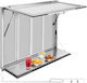 Vevor Concession Folding Window Shelf 1220x915mm Service Window Aluminum Alloy Food Truck Up To 85 Degrees 4 Sliding Windows Awning Door Tow Hook Water Resistant