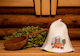 Вълнена Шапка за Сауна World Hats "let It Be Hot" Бяла Щампа S – L