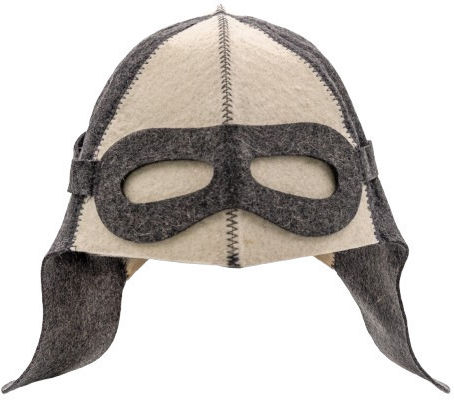Wool Sauna Hat World Hats "Pilot" Grey Print S – XL