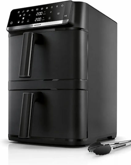 Bosch Mafd661b7 Heißluftfritteuse mit Doppeltem Abnehmbaren Behälter 12lt