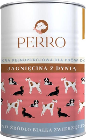 Perro Perro Nasses Hundefutter mit Lamm und Kürbis Getreidefrei 400gr