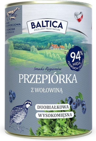 Baltica Υγρή Τροφή Σκύλων με Βοδινό χωρίς Σιτηρά 400gr