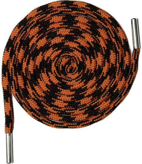 Lace 1.70m Lace 3059 622 05 1 Orange Black 0.5cm + Round Silver End 22*5mm