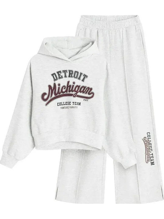 Kids Tracksuits Grey 2 Pieces