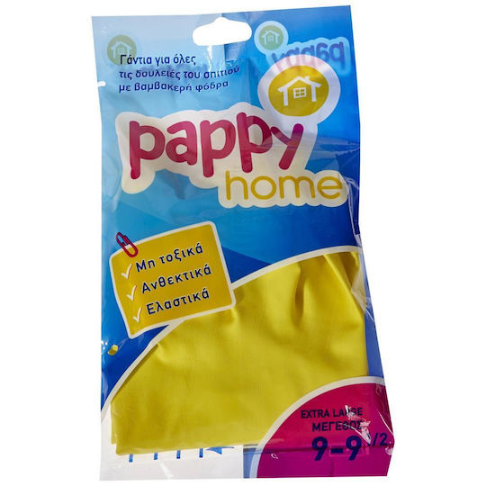 Pappy Home Ofenhandschuhe Latex Extra große Gelbe 10 Stück