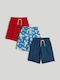Kids Fabric Multicolour Shorts/Bermuda 3 Pieces