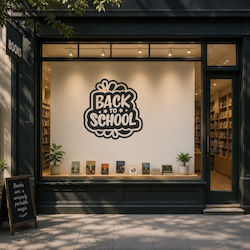 Αυτοκόλλητο Εκπτώσεων - Back To School 3 - Ασημί