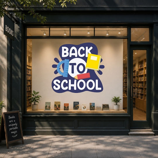 Αυτοκόλλητο Εκπτώσεων - Back To School 5 - 50cm X 33cm