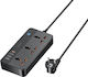 Remax Steckdosenleiste 3 Steckdosen mit USB-A, USB-C und Kabel 1,5 m