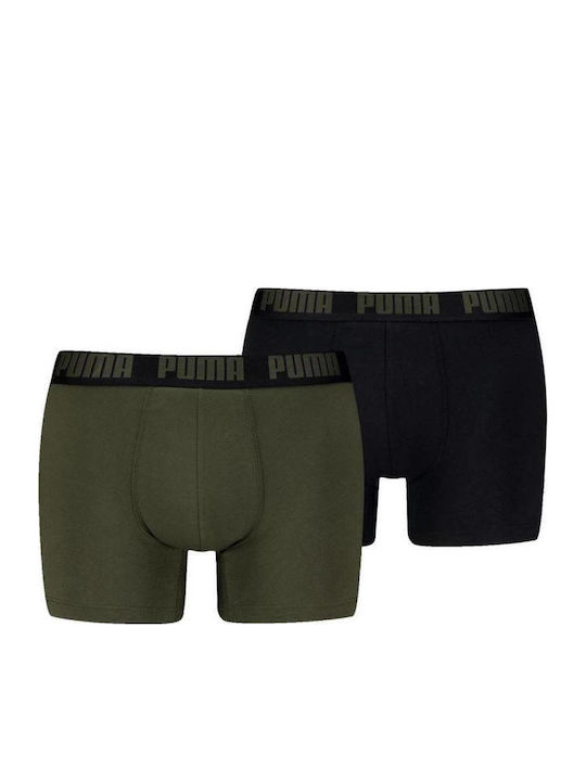 PUMA Everyday Basic Men's Boxers Forest Green 2Pack