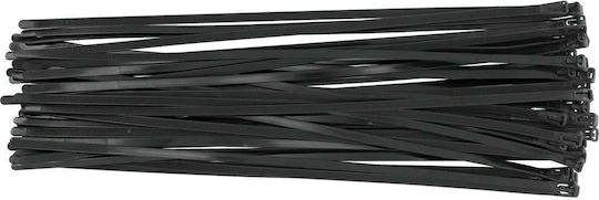 Plastische Kabelbinder Abnehmbar 7,6x450 Mm 50 Stück Schwarz