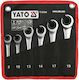 Set Of Semi-Open Ratchet Wrenches 8-19 Mm 6 Pieces