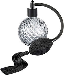 Sticlă Mică De Parfum Zamo Smokey Pompa Capac Cu Filet Capacitate 90 Ml Model Vintage Negru