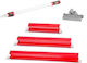 Set 3 Cuțite Profesionale Pentru Glet Oțel Inoxidabil 40 Cm 80 Cm 100 Cm Grosime Lamă 0,3 Mm Mâner Extensibil 0,8-1,4 M