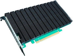Highpoint Rocket 1104 4x M.2 Port La PCIe 3.0 X16 Card de Interfață HBA NVMe