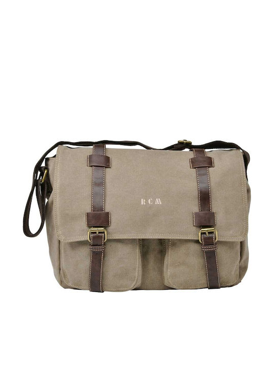 RCM Herren Schulter / Crossbody Tasche Beige