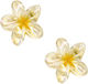 Hair Claw Clips Flower Design Set 2 Pieces Yell...