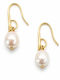 FantazyStores Earrings Made of Steel with Pearls